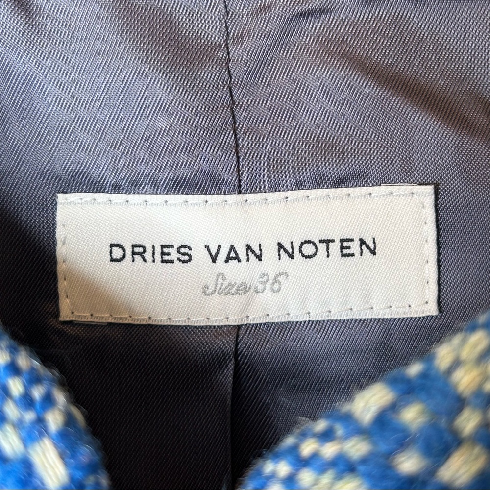 DRIES VAN NOTEN Blazer Jacket 100% Wool Made in Belgium Size 36/US 4 - Picture 7 of 10